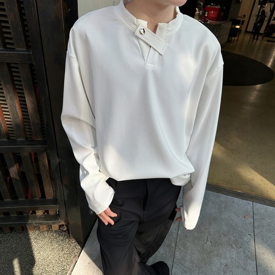 American Henry neck long-sleeved T-shirt men's spring and summer trendy brand loose and handsome cleanfit couple's inner base shirt
American Henry neck long-sleeved T-shirt men's spring and summer trendy brand loose and handsome cleanfit couple's inner base shirt