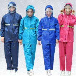 Raincoat Rain Pants Suit Women's Full Body Separates Men's Motorcycle Cycling Oxford Cloth Waterproof Clothing Double Layer Take-out Printable Raincoat Rain Pants Suit Women's Full Body Separates Men's Motorcycle Cycling Oxford Cloth Waterproof Clothing Double Layer Take-out Printable