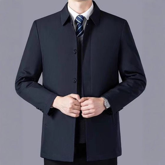 New style of middle-aged and elderly daddy jacket men's spring and autumn middle-aged high-end executive jacket button casual tops fashionable
New style of middle-aged and elderly daddy jacket men's spring and autumn middle-aged high-end executive jacket button casual tops fashionable
