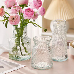 Simple Modern European-Style Creative Glass Vase Transparent Water-Cultured Flower Arrangement Rose Lily Lucky Bamboo Table Decoration Simple Modern European-Style Creative Glass Vase Transparent Water-Cultured Flower Arrangement Rose Lily Lucky Bamboo Table Decoration