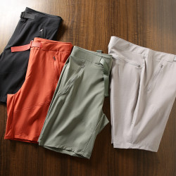 Flat checkered texture + 3D draping, summer multifunctional outdoor casual sports shorts, quick-drying shorts Flat checkered texture + 3D draping, summer multifunctional outdoor casual sports shorts, quick-drying shorts