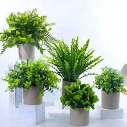 Heleka artificial flower artificial flower Artificial bonsai Artificial small potted Artificial green plant living room office decorations Heleka artificial flower artificial flower Artificial bonsai Artificial small potted Artificial green plant living room office decorations
