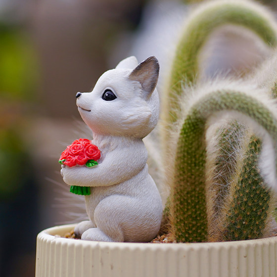 Original nine -tailed fox flower potted landscaping and succulent plant micro -landscape garden simulation cute little fox decorative ornaments
Original nine -tailed fox flower potted landscaping and succulent plant micro -landscape garden simulation cute little fox decorative ornaments