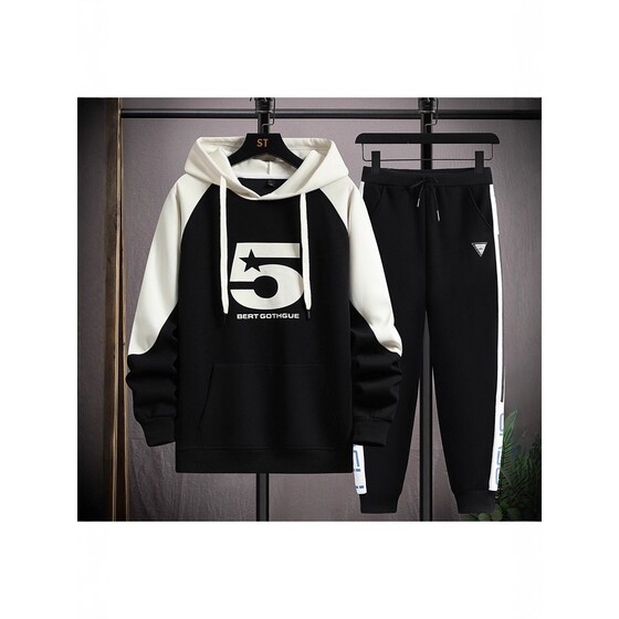 Trendy personality teenager sweatshirt boy junior high school student casual sports trousers suit handsome outfit
Trendy personality teenager sweatshirt boy junior high school student casual sports trousers suit handsome outfit