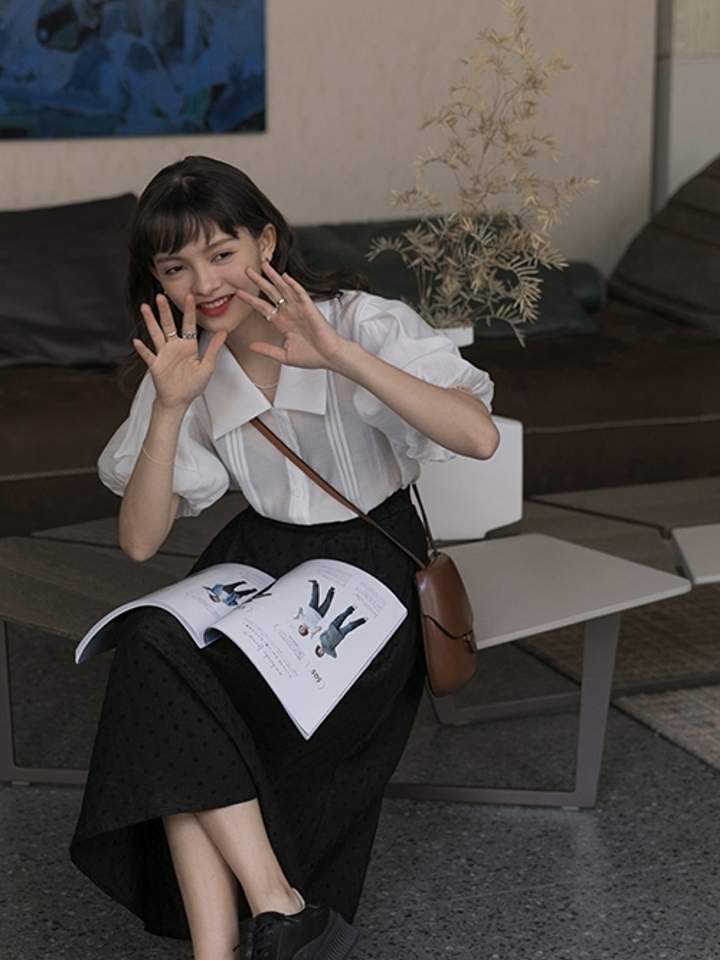 SableSmoke轻熟紫色短袖上衣 SableSmoke轻熟紫色短袖上衣