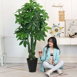 Rich tree Artificial green plant bionic Artificial potted living room indoor flowers fake tree decoration landscaping large plastic bonsai Rich tree Artificial green plant bionic Artificial potted living room indoor flowers fake tree decoration landscaping large plastic bonsai