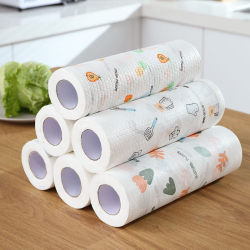 Lazy rag non-woven kitchen disposable rag thickened wet and dry use Lazy rag non-woven kitchen disposable rag thickened wet and dry use