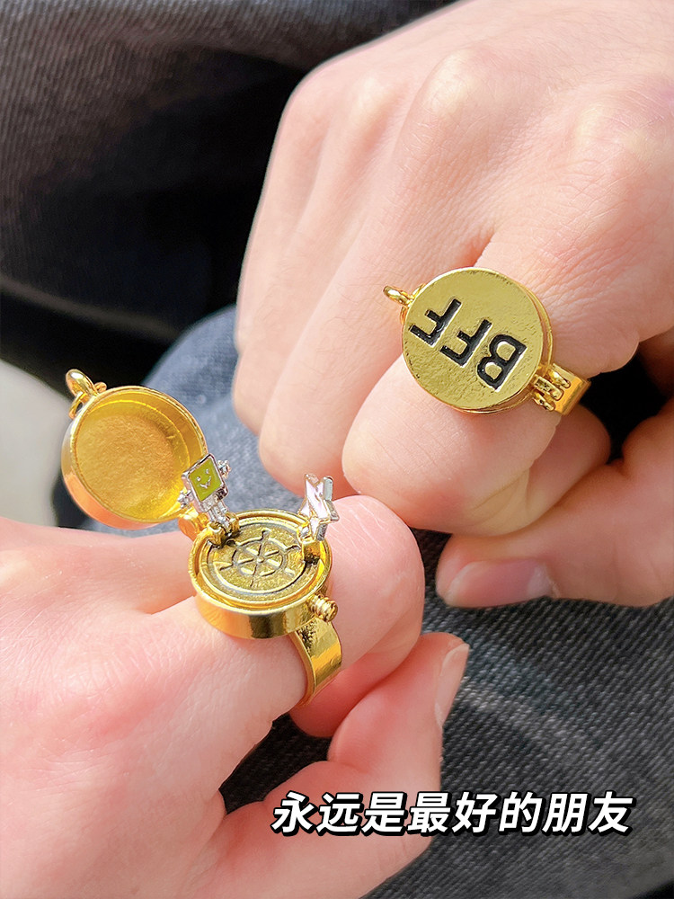 Bague Spongebob Meilleures Amies Cadeau d'Anniversaire pour Filles