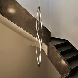 Italian Nemo Staircase Chandelier Designer Minimalist Duplex Villa Rotating Loft Open-Air Staircase Lighting Italian Nemo Staircase Chandelier Designer Minimalist Duplex Villa Rotating Loft Open-Air Staircase Lighting