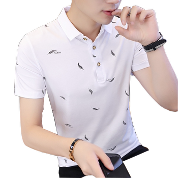 Ice silk thin style dad polo shirt short-sleeved T-shirt
 Ice silk thin style dad polo shirt short-sleeved T-shirt