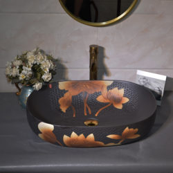 Retro Countertop Basin Outdoor Wash Basin Courtyard Art Basin Bathroom Ceramic Washbasin Balcony Washbasin Household Retro Countertop Basin Outdoor Wash Basin Courtyard Art Basin Bathroom Ceramic Washbasin Balcony Washbasin Household