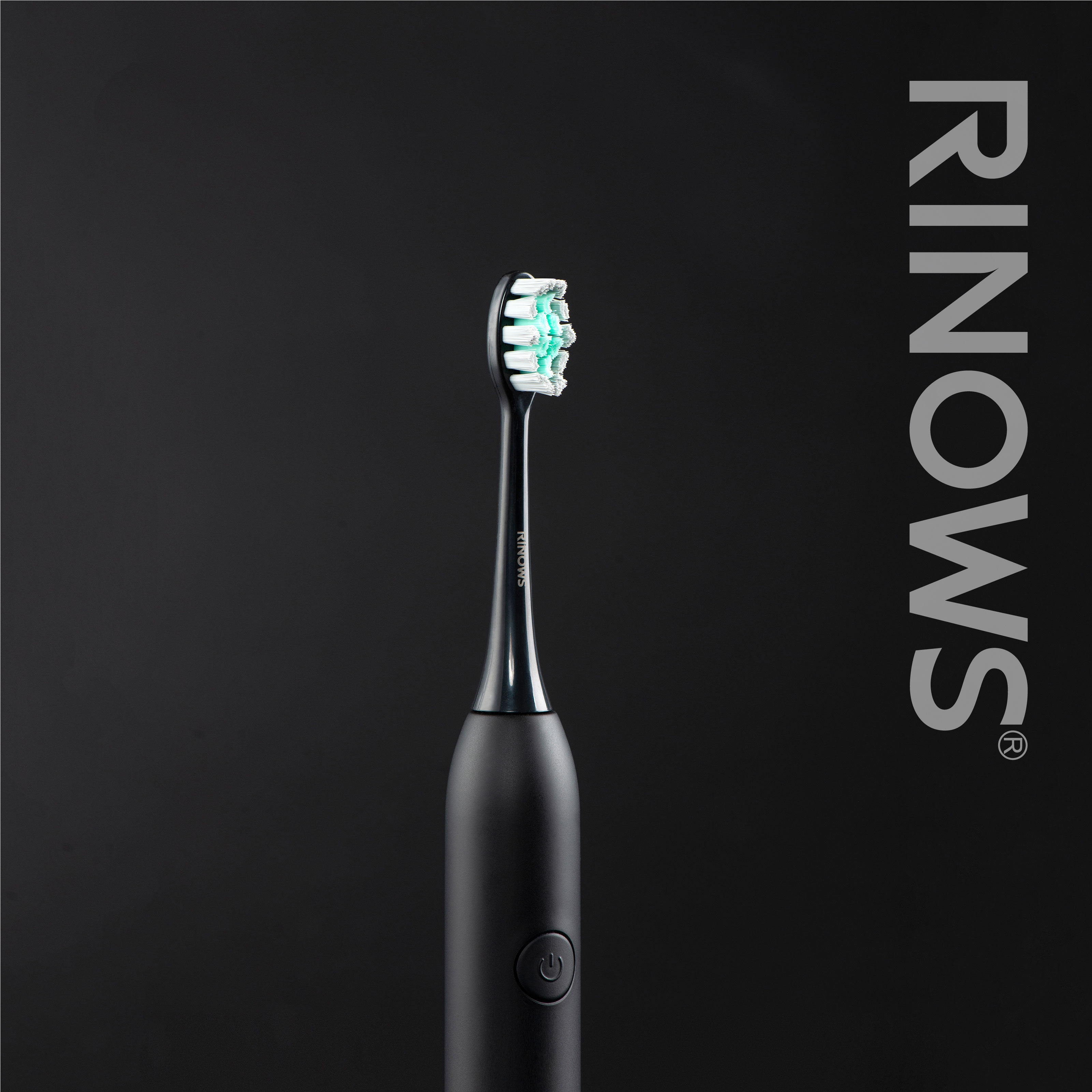 RINOWS 초음파 진동칫솔 얼룩과 치석을 제거하는 부드러운 강모 교정 교정 칫솔 -