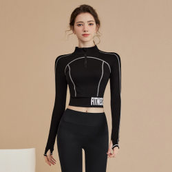 Yoga Clothing Set for Women, New High-End Professional Running Sports Fitness Top, Women's Long-Sleeved Pilates Training Clothes Yoga Clothing Set for Women, New High-End Professional Running Sports Fitness Top, Women's Long-Sleeved Pilates Training Clothes