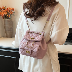 Mini fashionable small backpack diamond chain bag women 2025 new high-end fashionable backpack commuting trip 
Mini fashionable small backpack diamond chain bag women 2025 new high-end fashionable backpack commuting trip