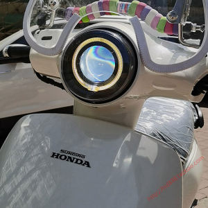Suitable for Honda NS125LA headlight assembly, modified LED dual light lens angel eye eyes evil eye headlights
 Suitable for Honda NS125LA headlight assembly, modified LED dual light lens angel eye eyes evil eye headlights
