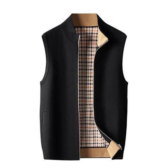 Men's vest autumn and winter new wool knitted cardigan vest vest vest jacket for men's genuine contrast
Men's vest autumn and winter new wool knitted cardigan vest vest vest jacket for men's genuine contrast