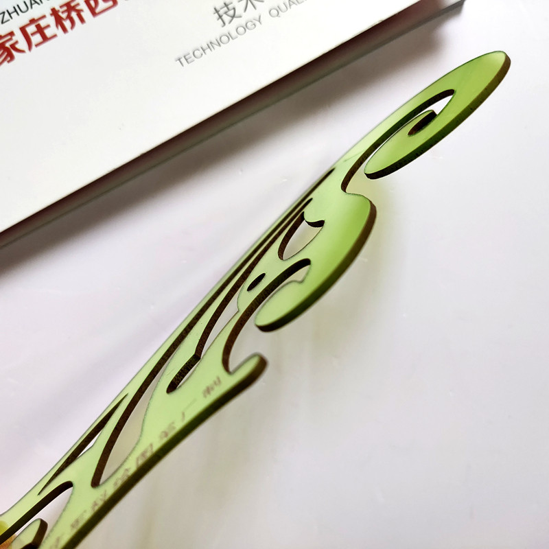 JUNKE 곡선 눈금자 구름 눈금자 직선 가장자리 곡선 보드 의류 절단 눈금자 학생 문구 눈금자 교육-
