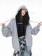 Ich Mode American Retro Velvet Hooded Jacket for Women Autumn and Winter 2025 New Loose Sweatshirt Cardigan Top Ich Mode American Retro Velvet Hooded Jacket for Women Autumn and Winter 2025 New Loose Sweatshirt Cardigan Top