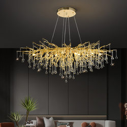 Modern luxury living room lamp hall crystal chandelier creative restaurant bar branch art chandelier manufacturer Modern luxury living room lamp hall crystal chandelier creative restaurant bar branch art chandelier manufacturer