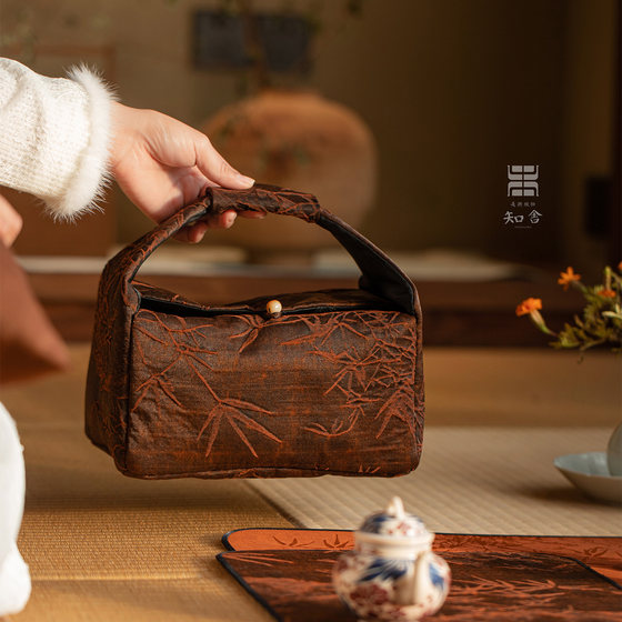 Zhishe Xiangyunsha Peaceful Bamboo Travel Bag Teapot Cup Storage New Chinese Retro Cloth Bag
Zhishe Xiangyunsha Peaceful Bamboo Travel Bag Teapot Cup Storage New Chinese Retro Cloth Bag