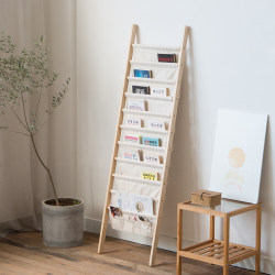 Solid Wood Magazine Rack Multi-Layer Children's Book and Picture Book Display Storage Rack Floor-Standing Wall-Mounted Bookshelf Newspaper Storage Shelf Solid Wood Magazine Rack Multi-Layer Children's Book and Picture Book Display Storage Rack Floor-Standing Wall-Mounted Bookshelf Newspaper Storage Shelf
