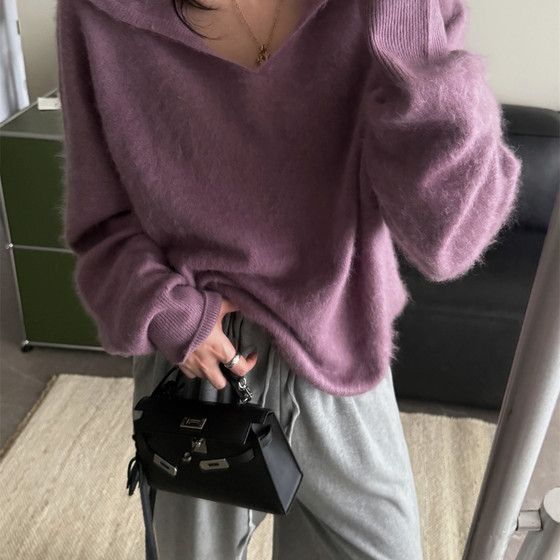 SHINE cloud-like wool hooded pullover soft and versatile cashmere four-color knitted sweater
SHINE cloud-like wool hooded pullover soft and versatile cashmere four-color knitted sweater