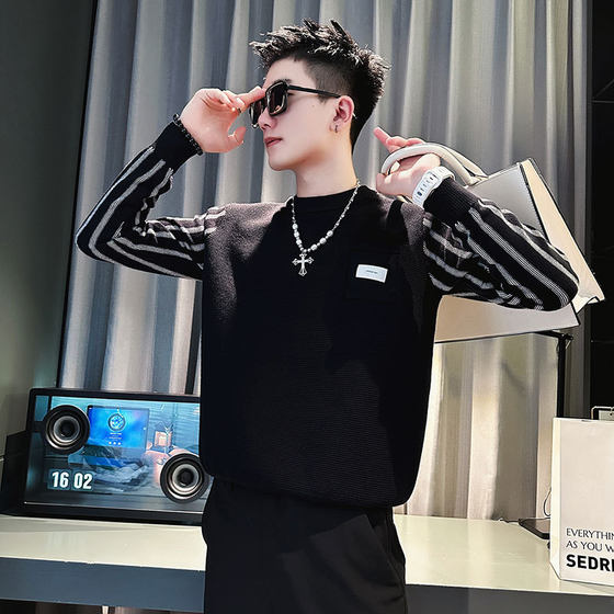LL men's sweater men's autumn and winter 2024 new round neck thickened base shirt with a handsome two-piece striped trendy
LL men's sweater men's autumn and winter 2024 new round neck thickened base shirt with a handsome two-piece striped trendy