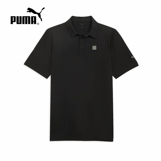 PUMA PUMA 2025 summer sports and casual loose business men's short-sleeved POLO shirt lapel top 689290-01 PUMA PUMA 2025 summer sports and casual loose business men's short-sleeved POLO shirt lapel top 689290-01