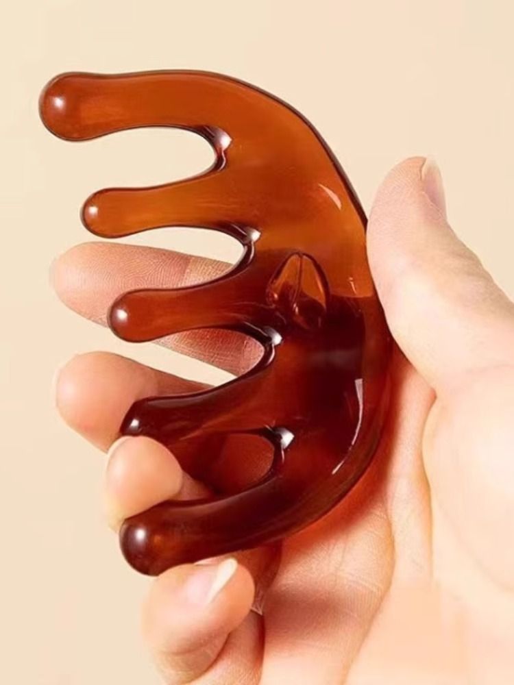 메리디안 다섯 손가락 건강 마사지 빗-