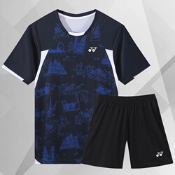 2025 New Children's Short-Sleeved YY Badminton Wear Men's and Women's Sports Suit Summer Quick-Drying Breathable Training Children's Wear 2025 New Children's Short-Sleeved YY Badminton Wear Men's and Women's Sports Suit Summer Quick-Drying Breathable Training Children's Wear