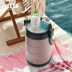 TYESO Taishuo's new large-capacity portable ice bucket stainless steel multi-functional insulation bucket outdoor camping refrigerator TYESO Taishuo's new large-capacity portable ice bucket stainless steel multi-functional insulation bucket outdoor camping refrigerator