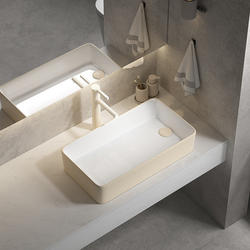 Left and Right Side-Mounted Washbasins, French Cream-Style White Ceramic Countertop Basin, Washing Machine Side-Mounted Washbasin Left and Right Side-Mounted Washbasins, French Cream-Style White Ceramic Countertop Basin, Washing Machine Side-Mounted Washbasin