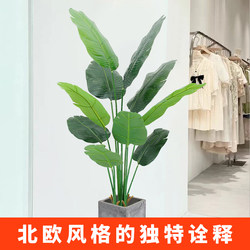 Artificial Green Plant Bird of Paradise Indoor Large Artificial Plant Potted Plant Clothing Store Decoration Fake Flower Tree Living Room Fake Traveler's Banana Tree Artificial Green Plant Bird of Paradise Indoor Large Artificial Plant Potted Plant Clothing Store Decoration Fake Flower Tree Living Room Fake Traveler's Banana Tree