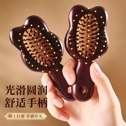 Sandalwood Air Cushion Comb for Smoothing Hair, Scalp Massage, Follicle Stimulation, Portable Air Cushion Brush for Women's Home Use Sandalwood Air Cushion Comb for Smoothing Hair, Scalp Massage, Follicle Stimulation, Portable Air Cushion Brush for Women's Home Use