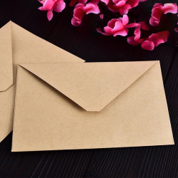 Retro literary blank solid color kraft paper envelope Japanese INS love letter for boyfriend greeting card stationery postcard Retro literary blank solid color kraft paper envelope Japanese INS love letter for boyfriend greeting card stationery postcard