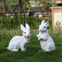 Garden Decoration Courtyard Outdoor Kindergarten Decoration Ornaments Crafts Sculpture Simulated Animal Rabbit Ornaments Garden Decoration Courtyard Outdoor Kindergarten Decoration Ornaments Crafts Sculpture Simulated Animal Rabbit Ornaments