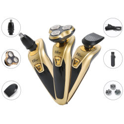 Lingke 3188 three-in-one shaver, rechargeable beard razor, washable electric razor, nose hair trimmer Lingke 3188 three-in-one shaver, rechargeable beard razor, washable electric razor, nose hair trimmer