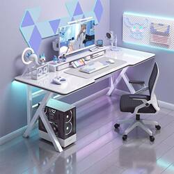 Computer Desk, Desktop Home Gaming Desk, Simple Desk, Office Desk, Bedroom Gaming Room, Student Desk, Study Long Table Computer Desk, Desktop Home Gaming Desk, Simple Desk, Office Desk, Bedroom Gaming Room, Student Desk, Study Long Table