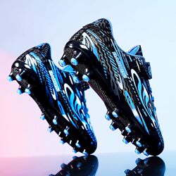 Winter Children's Soccer Shoes for Boys, Tf Cleats, Elementary School Students' Non-Slip Training Sports Long Spike Shoes, Men's Model, Assassin Winter Children's Soccer Shoes for Boys, Tf Cleats, Elementary School Students' Non-Slip Training Sports Long Spike Shoes, Men's Model, Assassin