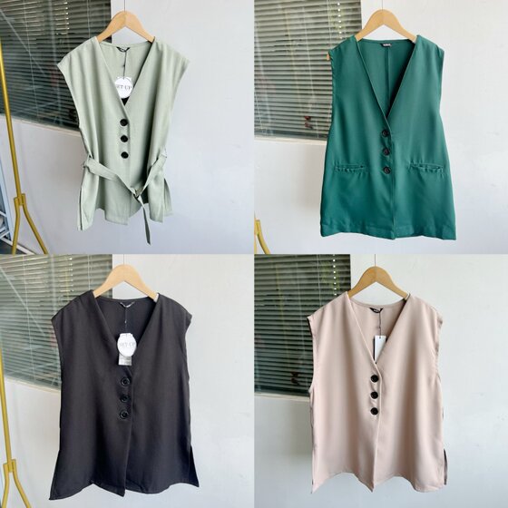 2K-73 solid color spring and summer casual horse clip art retro loose versatile slim temperament V-neck vest Y25-6
2K-73 solid color spring and summer casual horse clip art retro loose versatile slim temperament V-neck vest Y25-6