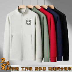 Stand-up collar cardigan, sweatshirt, work clothes, custom printed logo, corporate group early autumn work clothes, long-sleeved jacket, custom made Stand-up collar cardigan, sweatshirt, work clothes, custom printed logo, corporate group early autumn work clothes, long-sleeved jacket, custom made