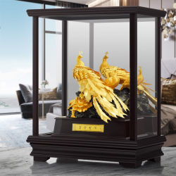 Light Luxury Pure Gold Foil Gift Ornaments, Rich and Auspicious Peacock, High-End Best Friend Wedding Gift, Creative Home Decor Light Luxury Pure Gold Foil Gift Ornaments, Rich and Auspicious Peacock, High-End Best Friend Wedding Gift, Creative Home Decor