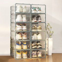 Thickened Shoe Rack Simple Shoe Storage Rack Door Rear Door For Home Multi-Layer Dormitory Shoe Cabinet Shoe Box Durable and Dustproof Thickened Shoe Rack Simple Shoe Storage Rack Door Rear Door For Home Multi-Layer Dormitory Shoe Cabinet Shoe Box Durable and Dustproof