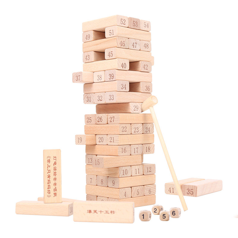 Menara Balok Fuhaier Mainan Dorong Susun Musikal - Main Image