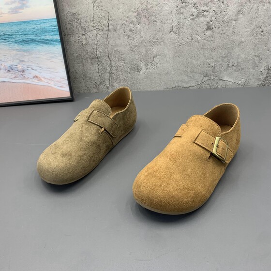 Retro deep mouth soft sole Birkenstock shoes 2025 uncupported cabinet and broken size autumn new round toe cover suede versatile women's singles shoes
Retro deep mouth soft sole Birkenstock shoes 2025 uncupported cabinet and broken size autumn new round toe cover suede versatile women's singles shoes