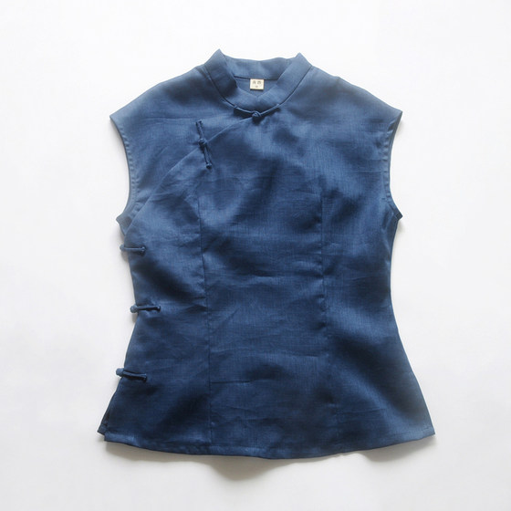 Long Miao New summer small sleeve stand-up collar cheongsam top linen women's clothing modified Chinese women's clothing Shaohua
Long Miao New summer small sleeve stand-up collar cheongsam top linen women's clothing modified Chinese women's clothing Shaohua