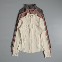 Lulu Style Yoga Jacket for Women, Spring and Autumn Outdoor Fitness Stand-Up Collar Cardigan Jacket, Quick-Drying Running Sports Top Lulu Style Yoga Jacket for Women, Spring and Autumn Outdoor Fitness Stand-Up Collar Cardigan Jacket, Quick-Drying Running Sports Top