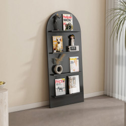 Second-Hand Arched Floor-Standing Storage Rack, Wall-Mounted Multi-Layer Magazine Rack, Nordic Ins-Style Newspaper and Picture Album Display Rack Second-Hand Arched Floor-Standing Storage Rack, Wall-Mounted Multi-Layer Magazine Rack, Nordic Ins-Style Newspaper and Picture Album Display Rack