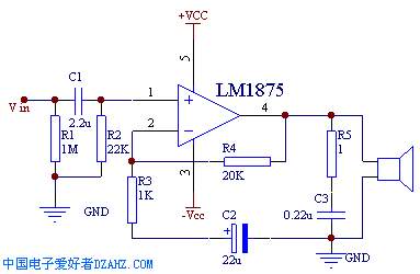 lm1875音频功放电路