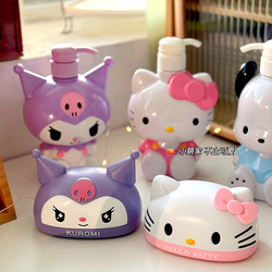 Kitty Soap Dish Kuromi Cartoon Storage Bathroom Soap Holder with Lid Drainage Rack Shower Gel Dispensing Bottle Kitty Soap Dish Kuromi Cartoon Storage Bathroom Soap Holder with Lid Drainage Rack Shower Gel Dispensing Bottle
